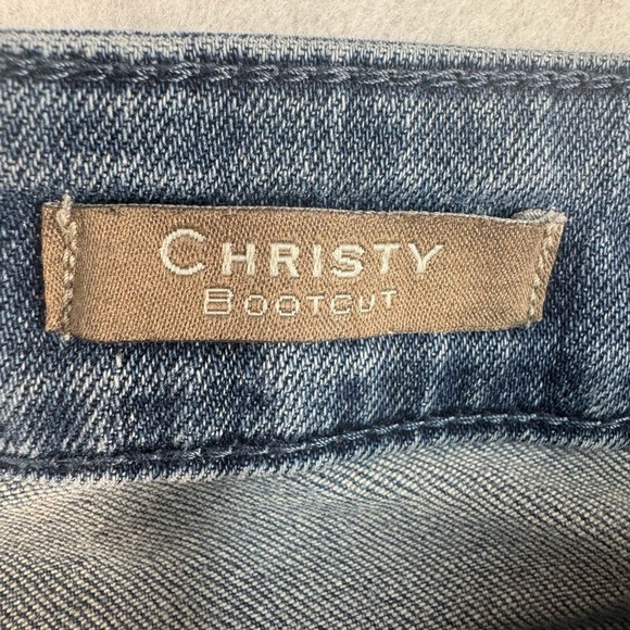 Mango Christy Bootcut Jeans Womens Size 8 Medium Blue Low Rise - Picture 6 of 15